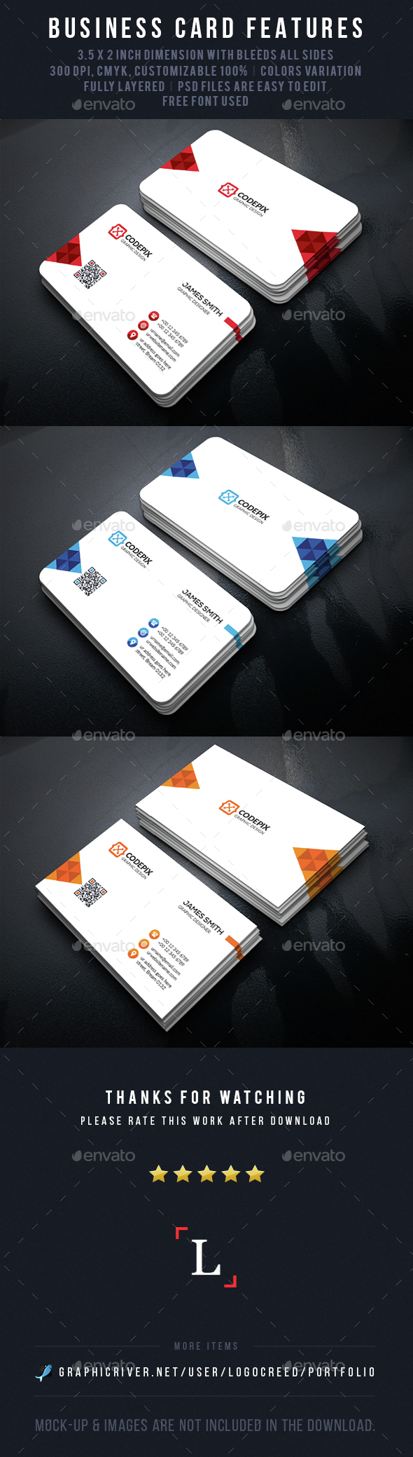Graphic Business Card - Business Cards Print Templates