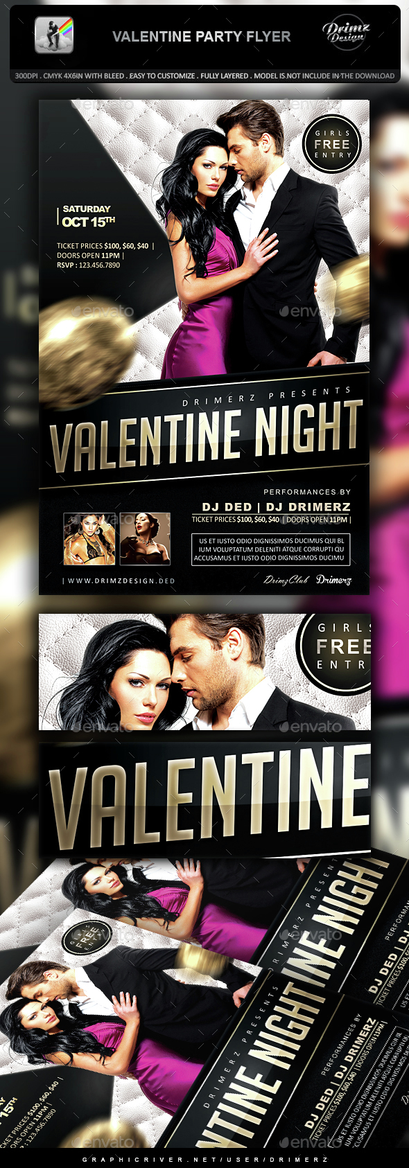 Valentine Party Flyer - Events Flyers