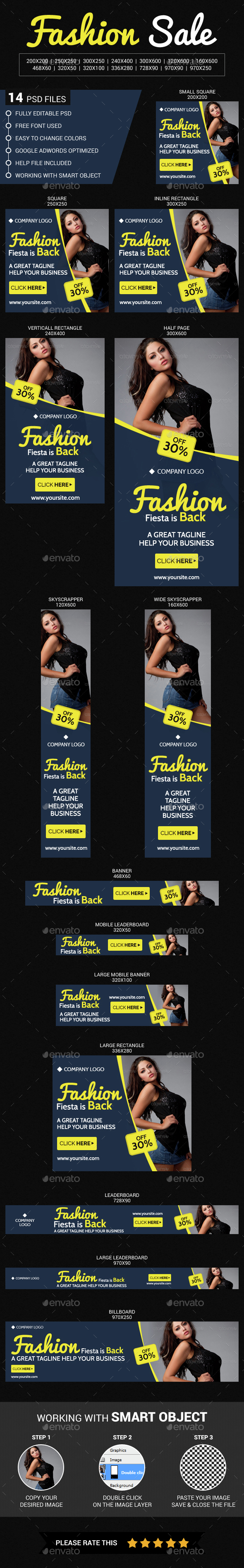 Fashion Sale - Banners & Ads Web Elements