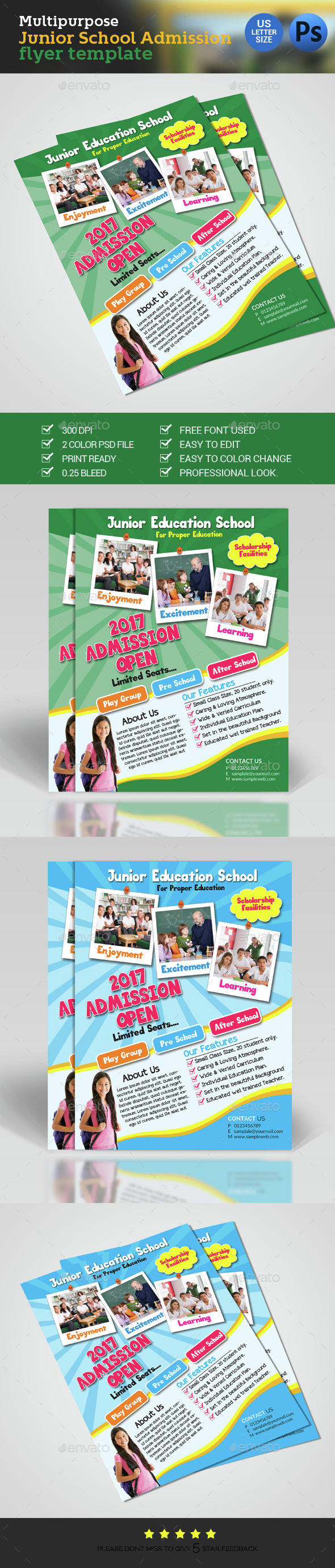 School Admission Flyer - Flyers Print Templates