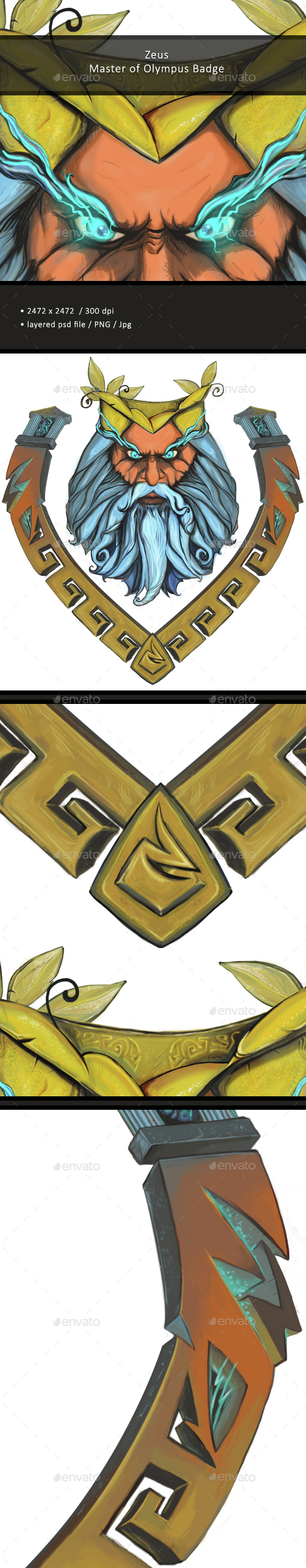 Zeus / Badge / Drawing - Miscellaneous Backgrounds