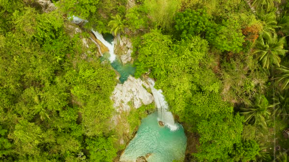 Beautiful Tropical Waterfall Philippines, Cebu alt