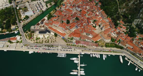 Kotor City Aerial Top View alt