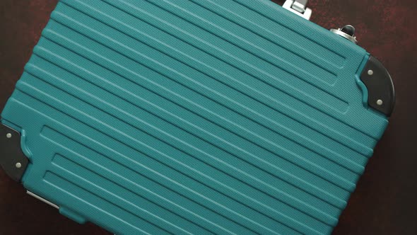 Green Aluminum Hard Briefcase for Professional Tools. alt