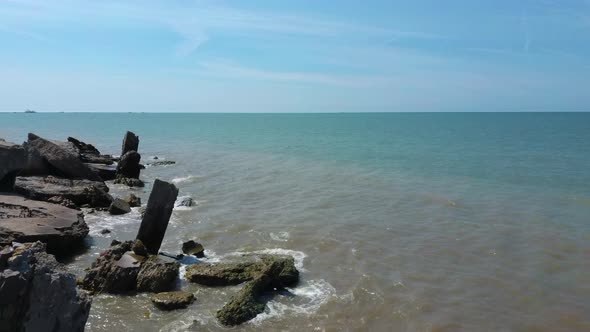 Flying Over Liepaja War Port, Latvia North Pole, Old Forts Baltic Sea alt