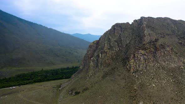 Mountain Sarma Gorge River and Forest