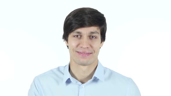 Businessman Saying Yes , By shaking head alt