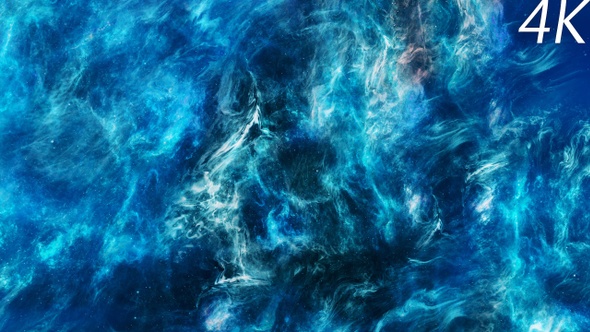 Blue Nebula in Space