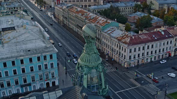 Nevsky Avenue Main Street in the City