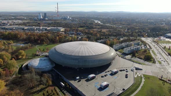 Tauron Arena Krakow, the largest sports and entertainment complex in Poland alt