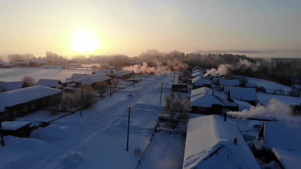 7 Russian Village On A Winter Morning