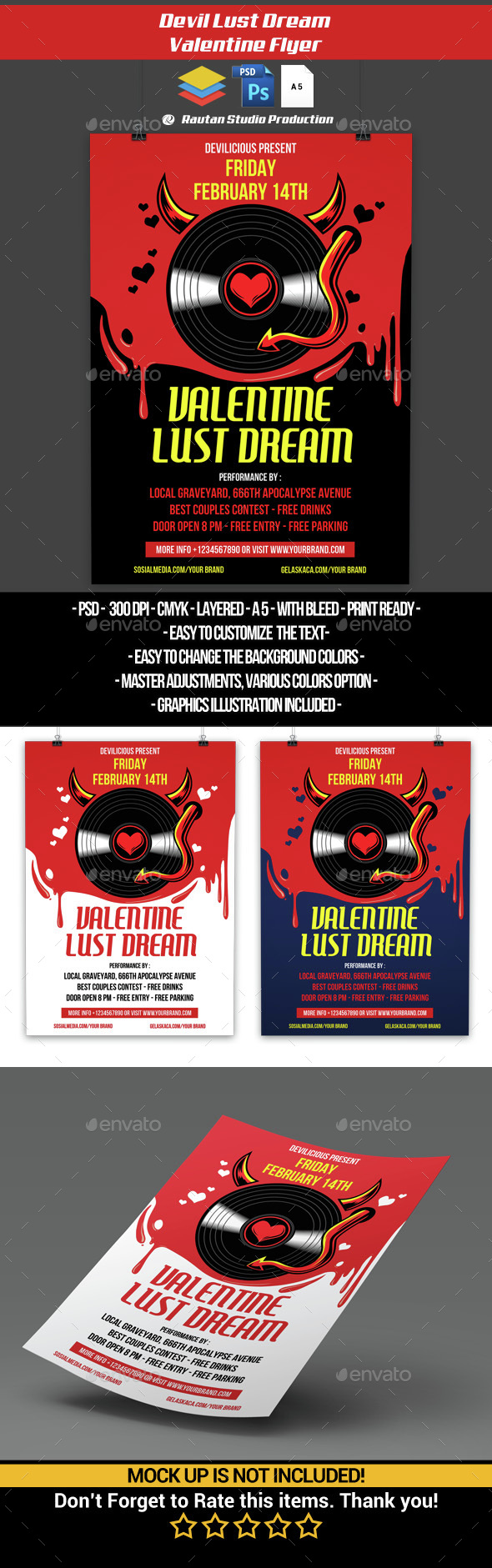 Devil Lust Dream Flyer - Events Flyers