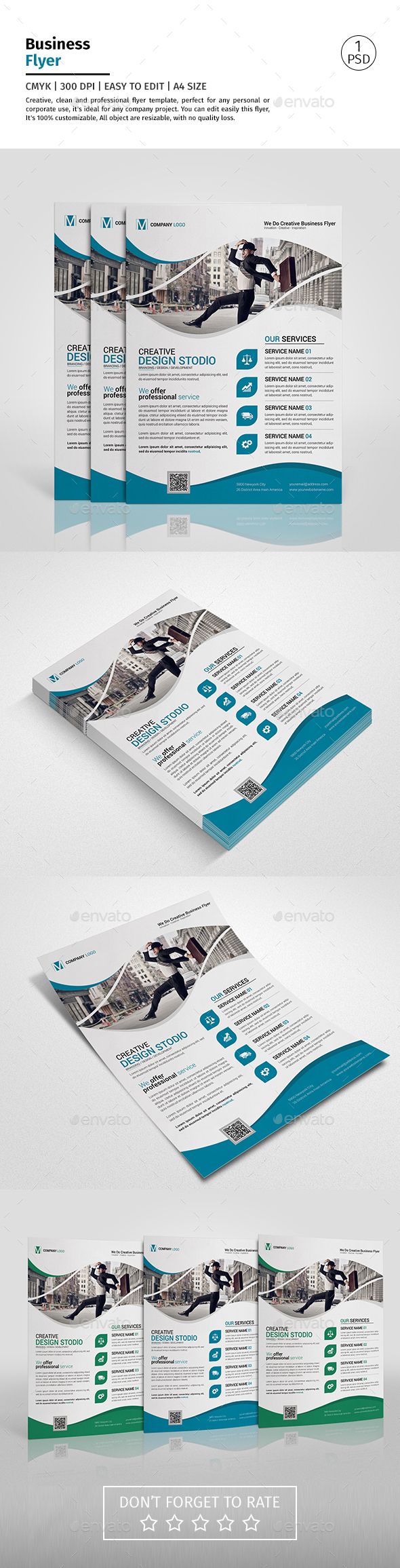 A4 Corporate Business Flyer Template Vol 04 - Corporate Flyers