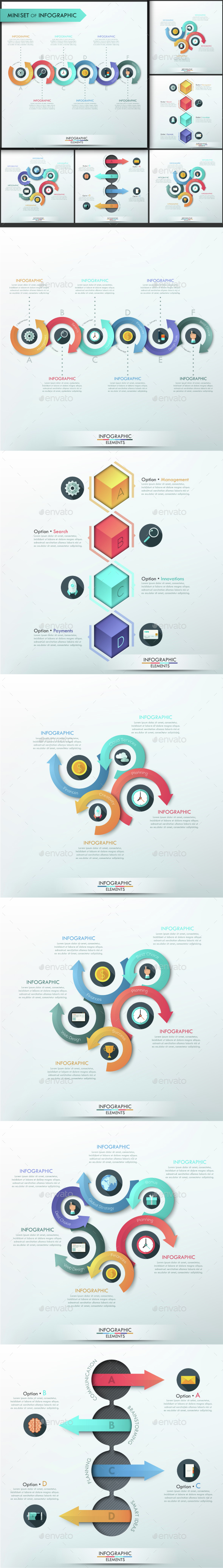 Mini Collection Of Infographic (6 Items) - Infographics