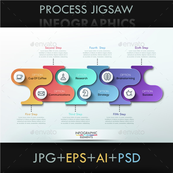 Modern Infographic Process Template - Infographics