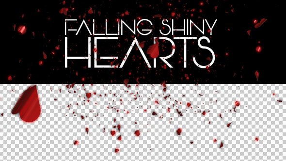 Falling Shiny Hearts