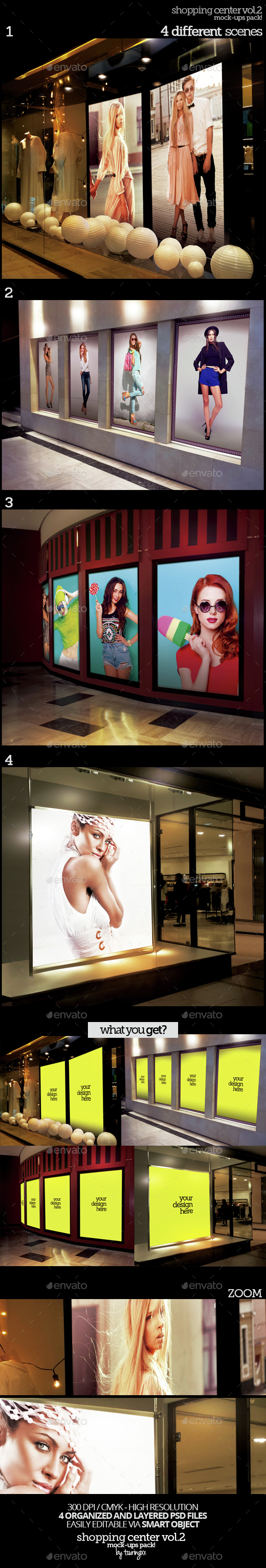 Shopping Center Vol.2 Mock-Ups Pack - Product Mock-Ups Graphics