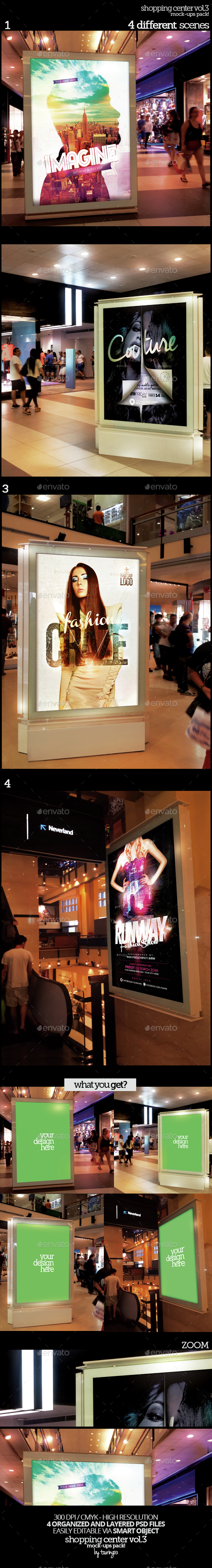 Shopping Center Vol.3 Mock-Ups Pack - Product Mock-Ups Graphics