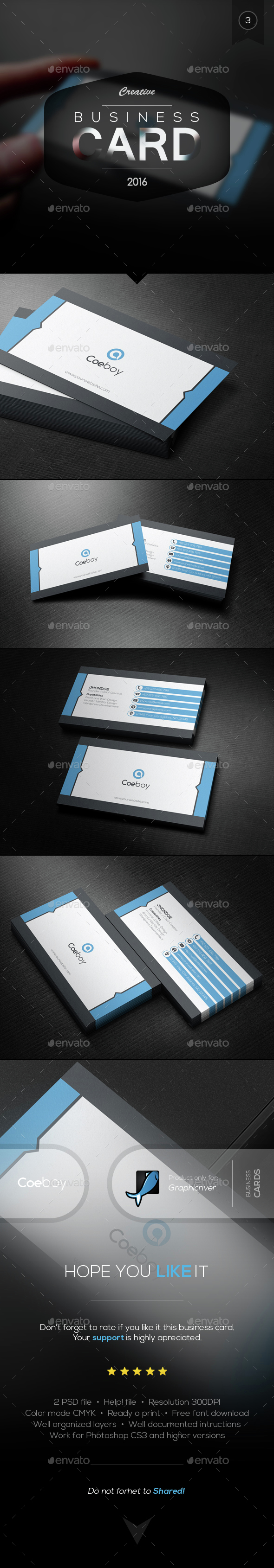Creative Business Card Vol.3 - Business Cards Print Templates