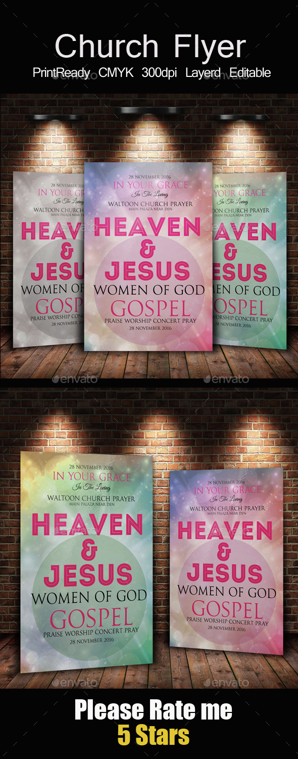 Jesus Church Flyer Templates - Church Flyers