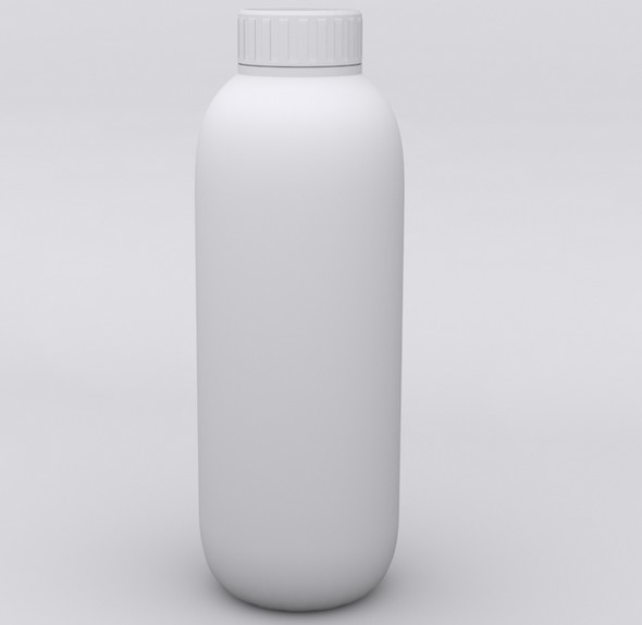 Molded Plastic Bottle - 3Docean 14719672