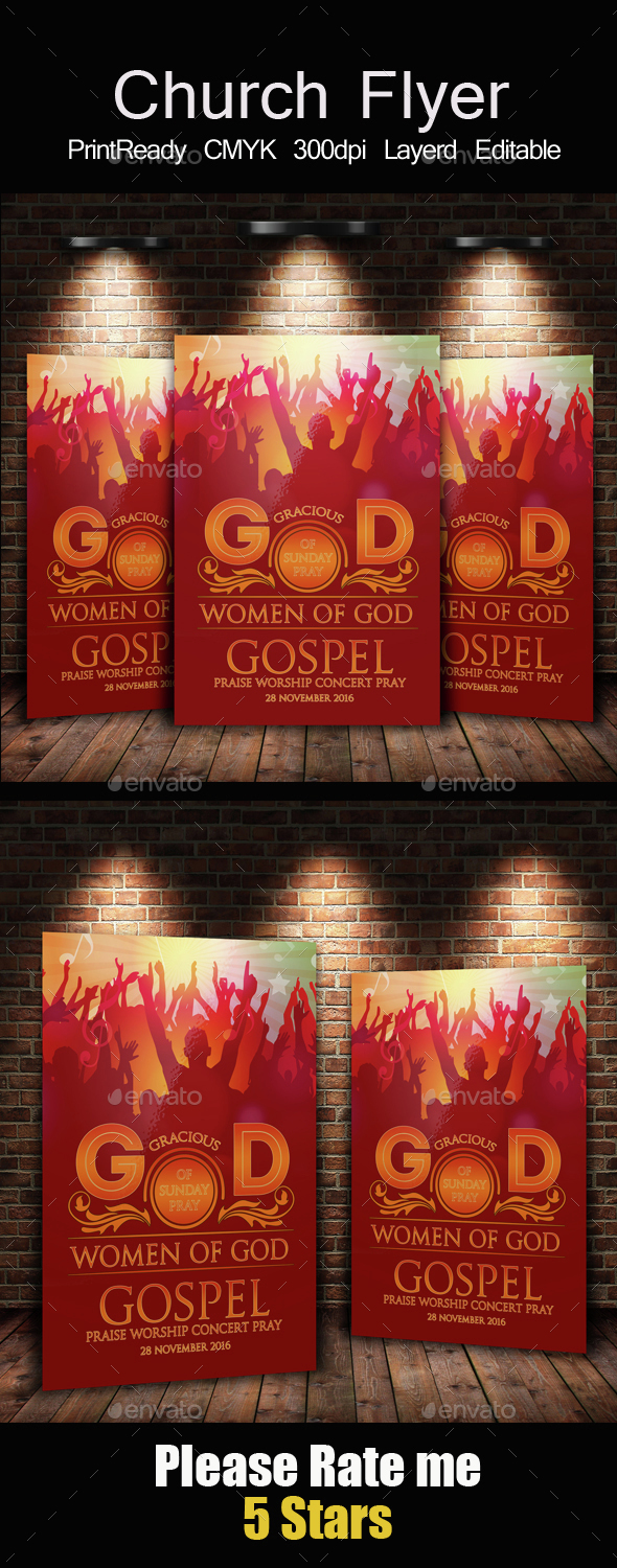 Praises and Prayers Church Flyers - Church Flyers