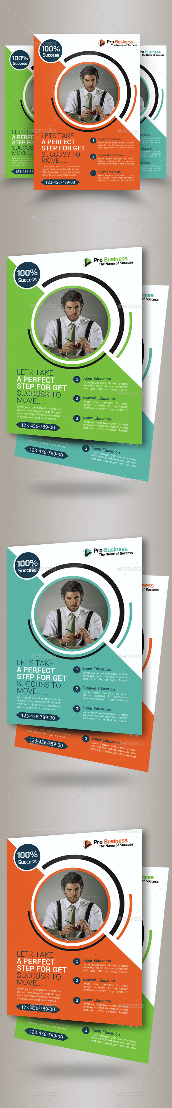 Corporate Strategy Business Flyer Template - Corporate Flyers