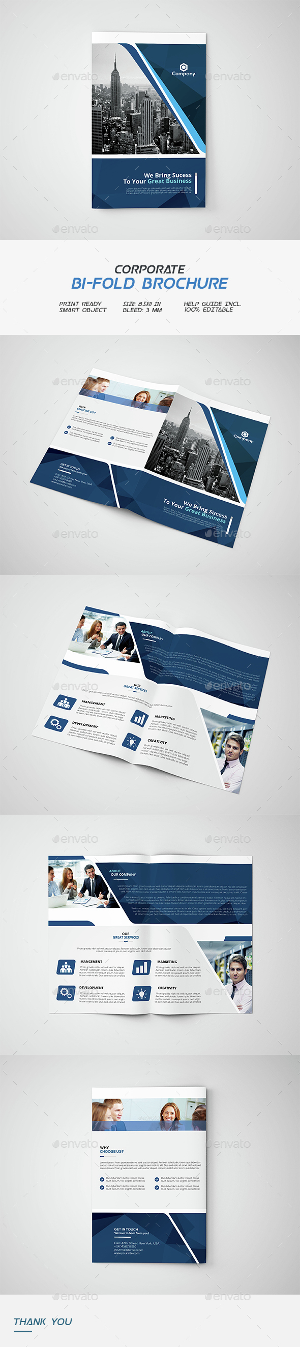 Corporate Bi-fold Brochure - Corporate Brochures