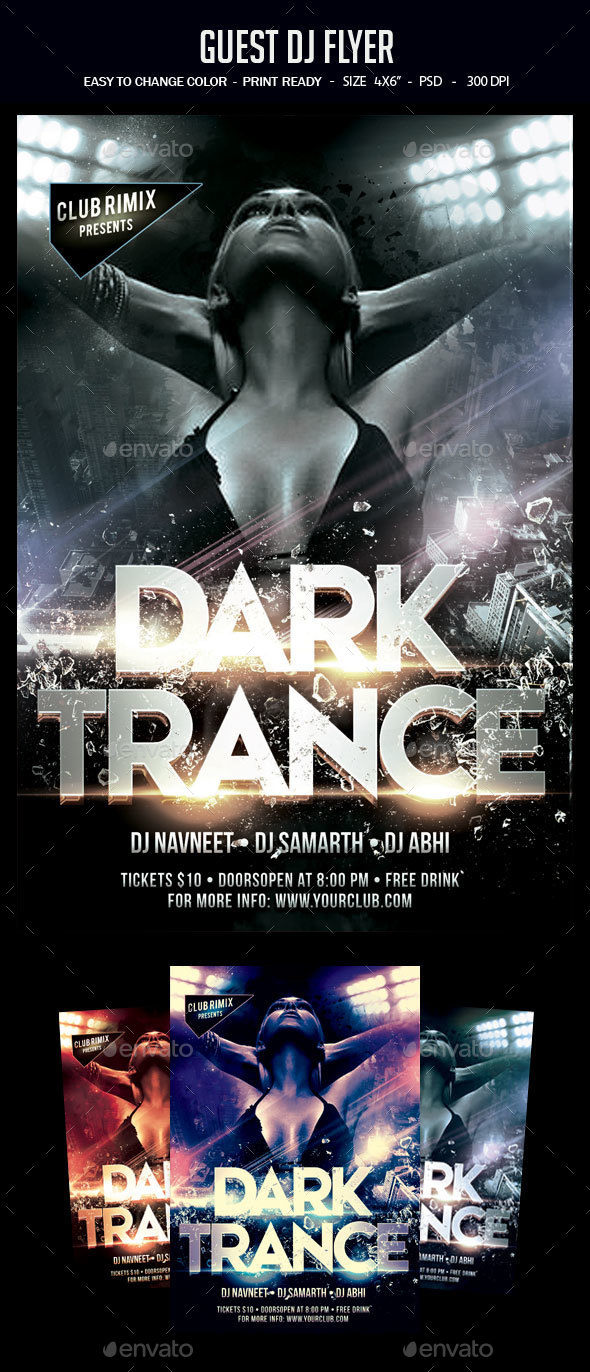 Guest Dj Party Flyer - Clubs & Parties Events