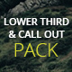 4K- Lower Third &amp; Call Out Pack - VideoHive Item for Sale