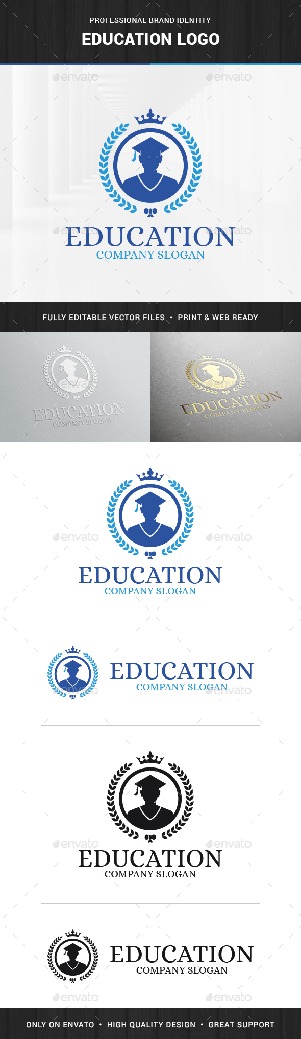 Education Logo Template - Humans Logo Templates
