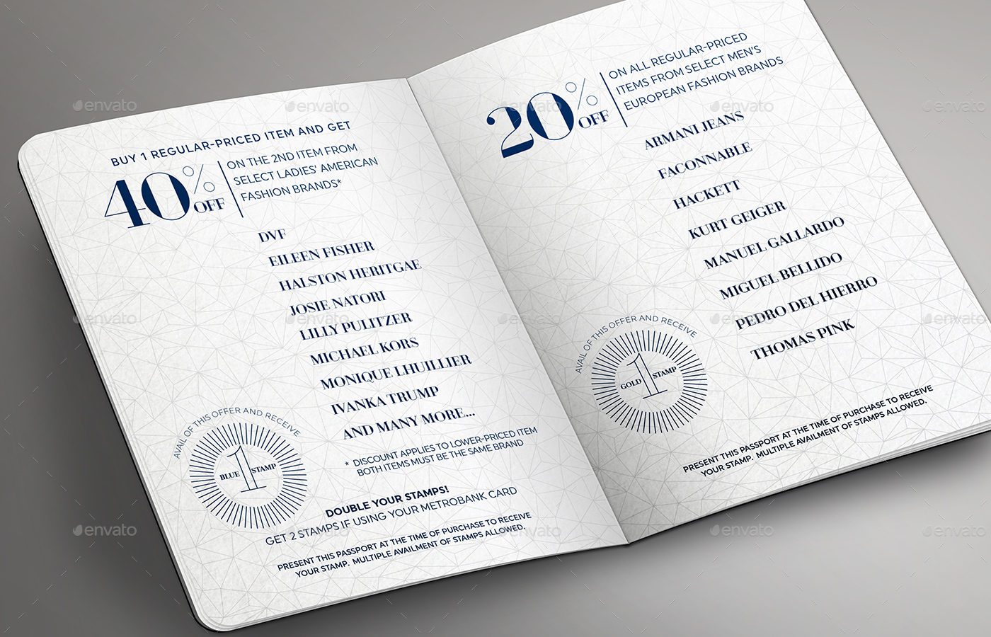 Passport Booklet Photo Realistic Mock Up by ina717 GraphicRiver