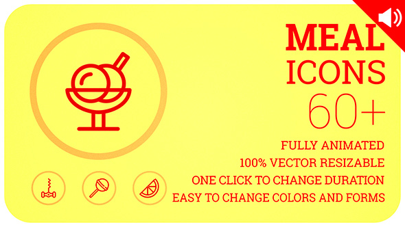 Meal Icons - VideoHive 14724736