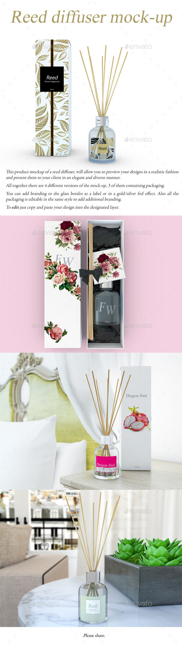 Download Reed Diffuser Mock Up By Sanchi477 Graphicriver