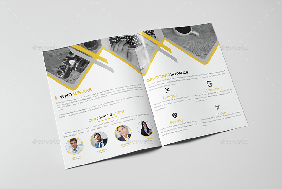 Corporate Bifold Brochure Template Vol-22 By Elite Designer 