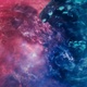 Red and Blue Nebula with Planet - VideoHive Item for Sale