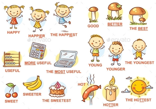 Comparative Degree Of Adjectives With Pictures 62