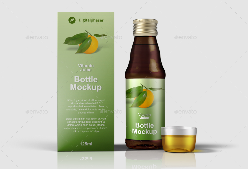 Download Medicine Syrup / Juice Packaging Mockup by Fusionhorn ...