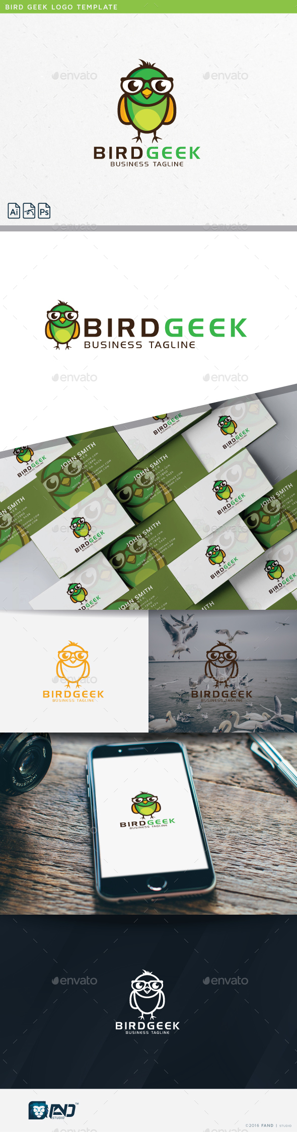 Bird Geek - Vector Abstract