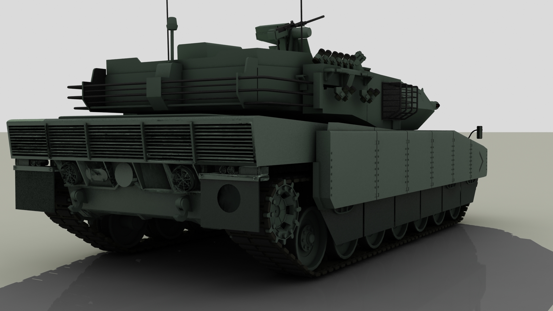 Turkish Main Battle Tank Altay By Santoelia 3docean