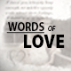Words Of Love - VideoHive Item for Sale