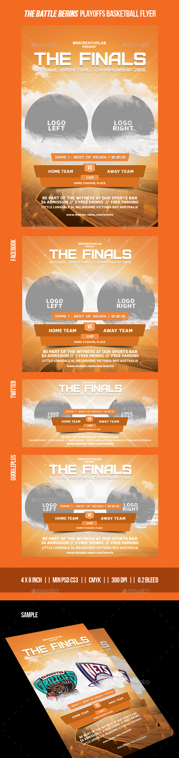 The Finals Basketball Promo Flyer - Sports Events