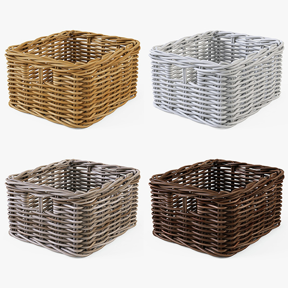 Wicker Basket Ikea - 3Docean 14730854