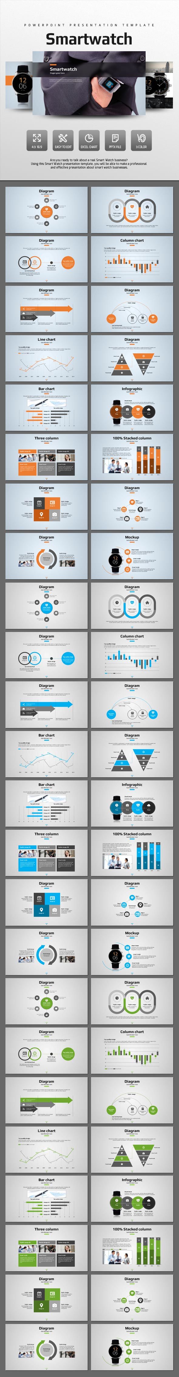 Smart Watch - PowerPoint Templates Presentation Templates