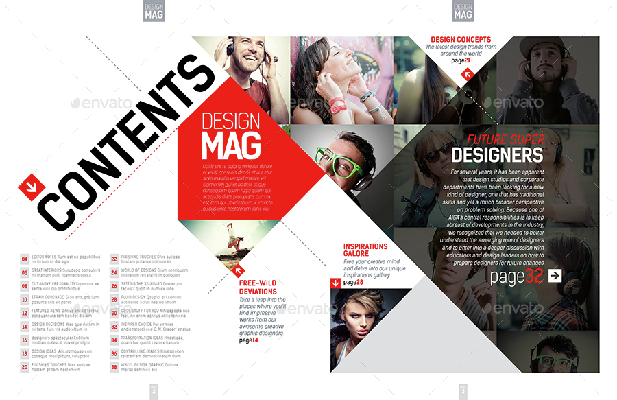 Magazine Template Indesign 40 Page Layout V7 By Boxedcreative Graphicriver