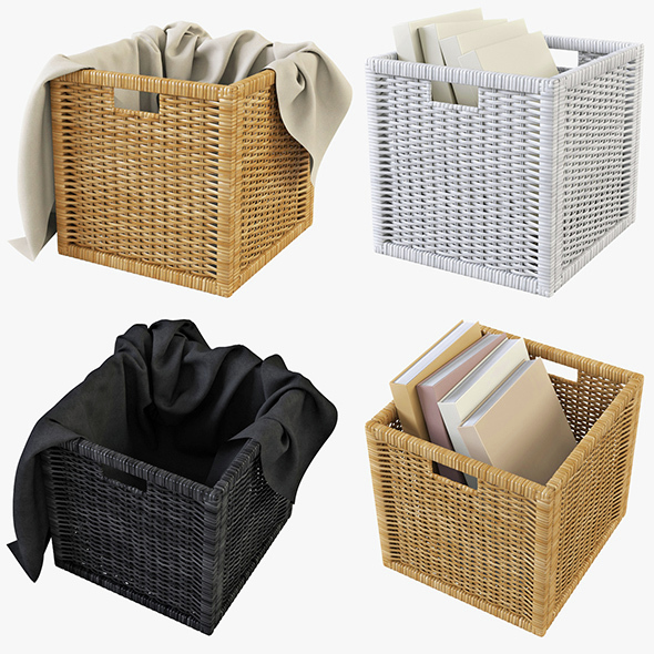 Rattan Basket Ikea - 3Docean 14735633