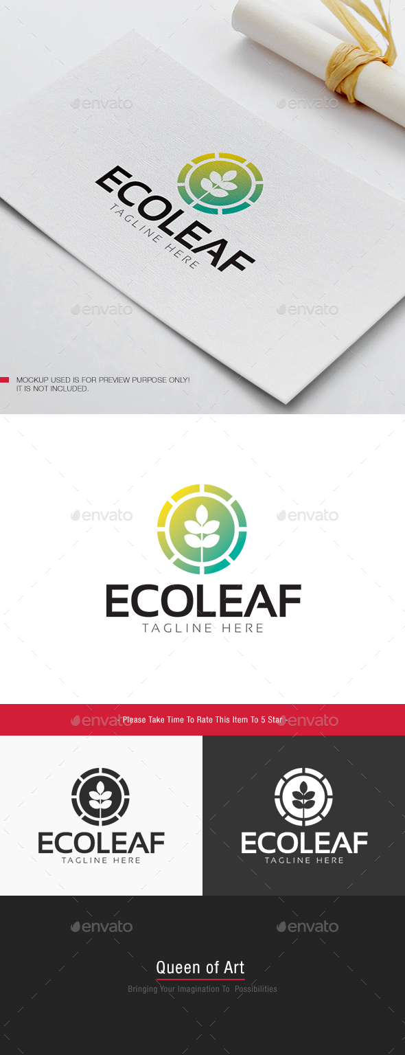 Eco Leaf Logo - Nature Logo Templates