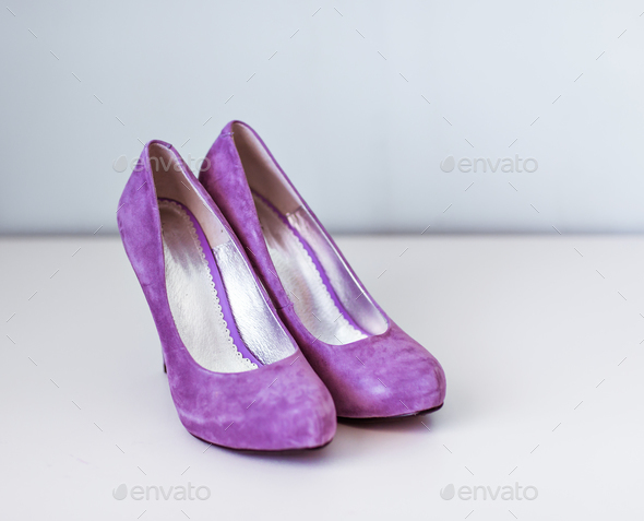 purple velvet shoes womens