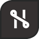 Neon Media Logo • Letter N