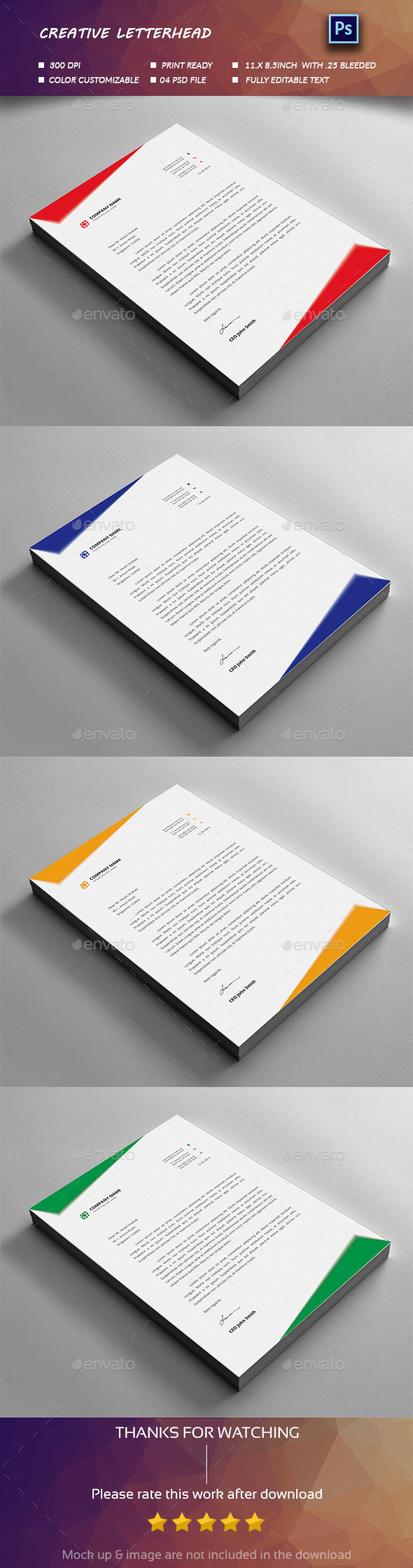 Letterhead Design By Elite Designer Graphicriver
